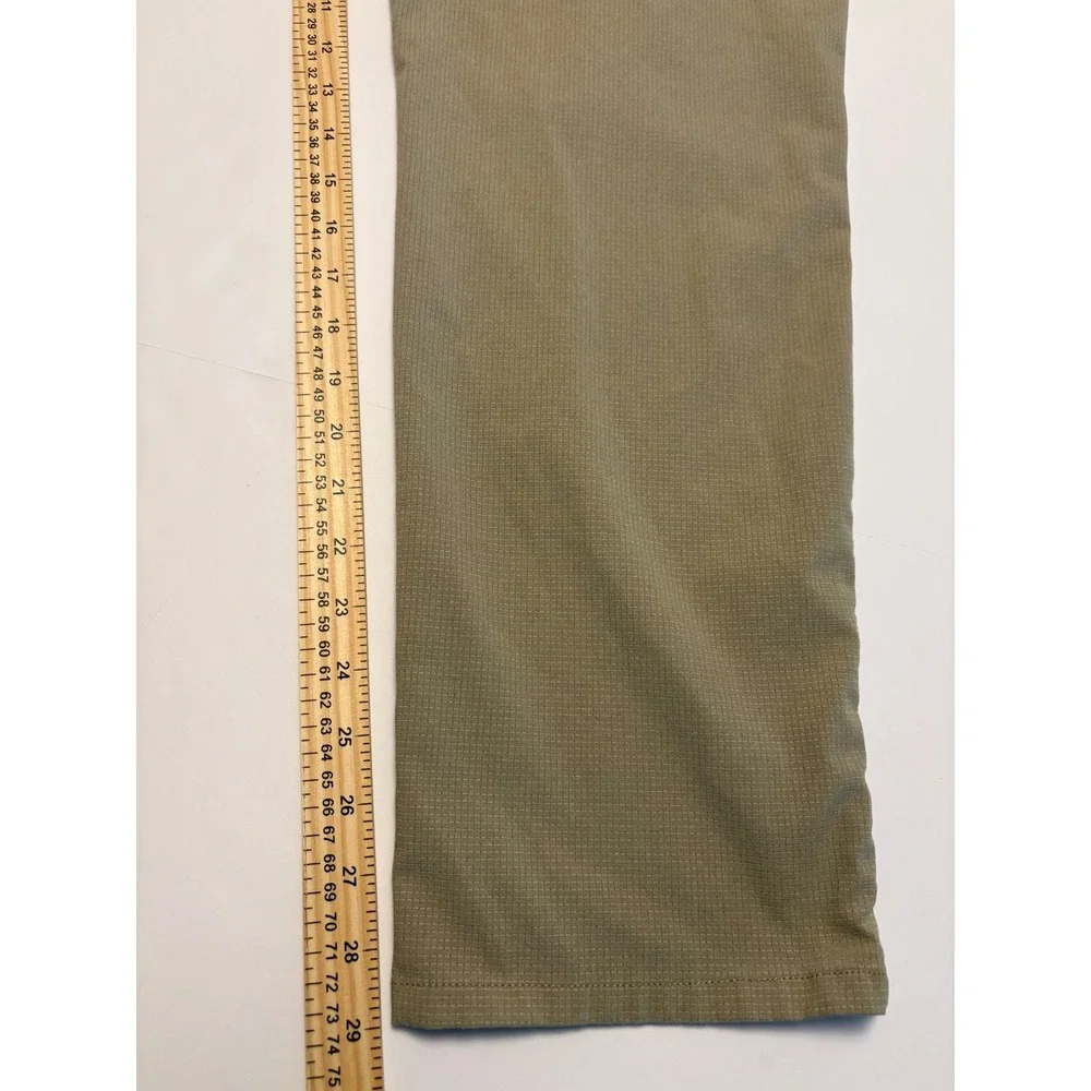 Tommy Bahama Boracay Pant Men 35x30 Khaki Textured Stretch Straight Leg 5-Pocket